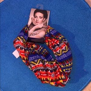 colorful infinity scarf